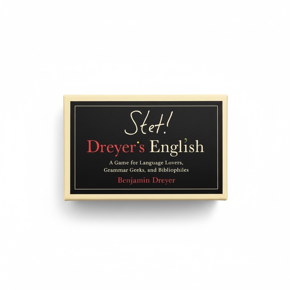 Dreyer’s English Card Game Benjamin Dreyer Language Grammar Word Game Set